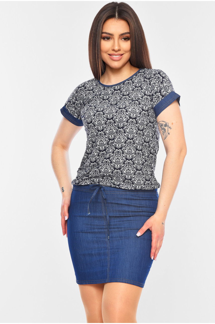 Сукня жіноча синього кольору 199343