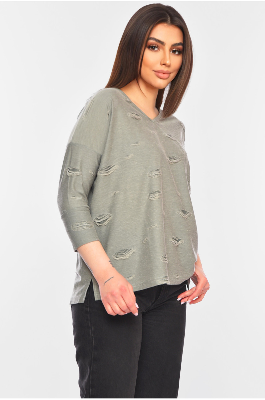 Кофта жіноча сірого кольору 11235 199404