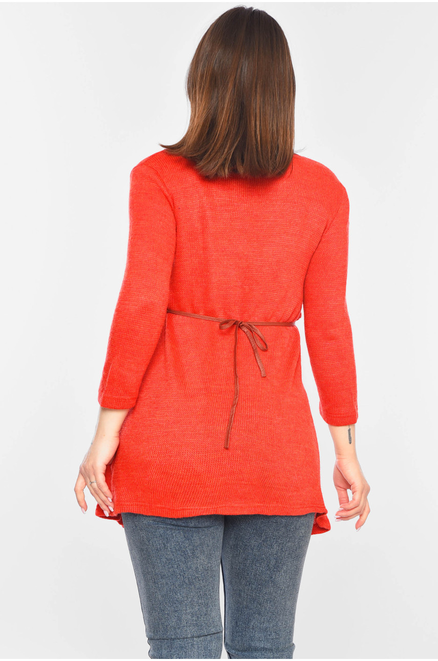 Кофта жіноча червоного кольору 11236 199406