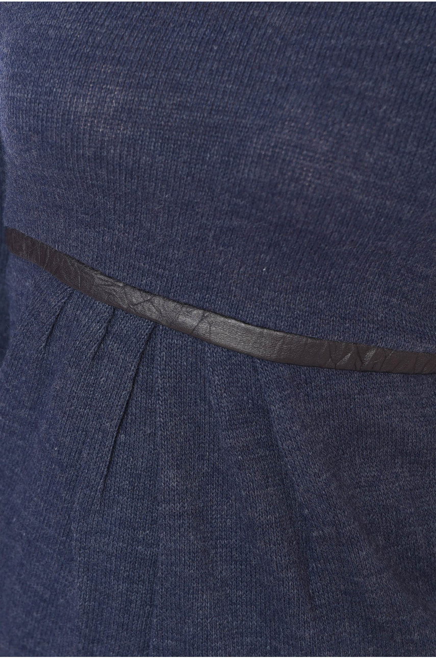 Кофта жіноча напівботальна темно-синього кольору 11236 199417