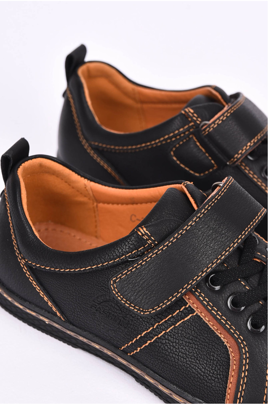 Туфли детские для мальчика черного цвета С-Т58-09-С 199425