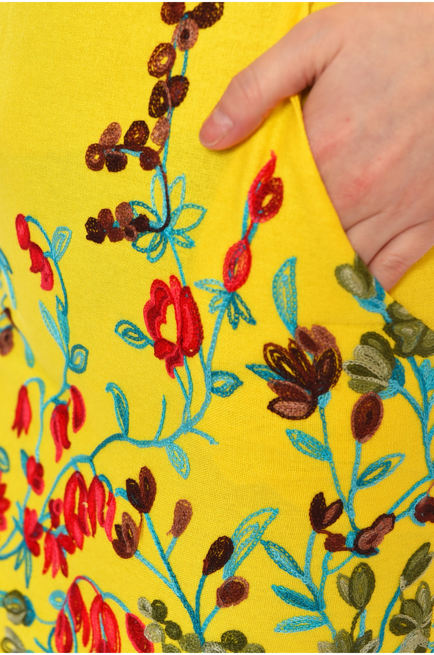 Сукня жіноча жовтого кольору 055 199431