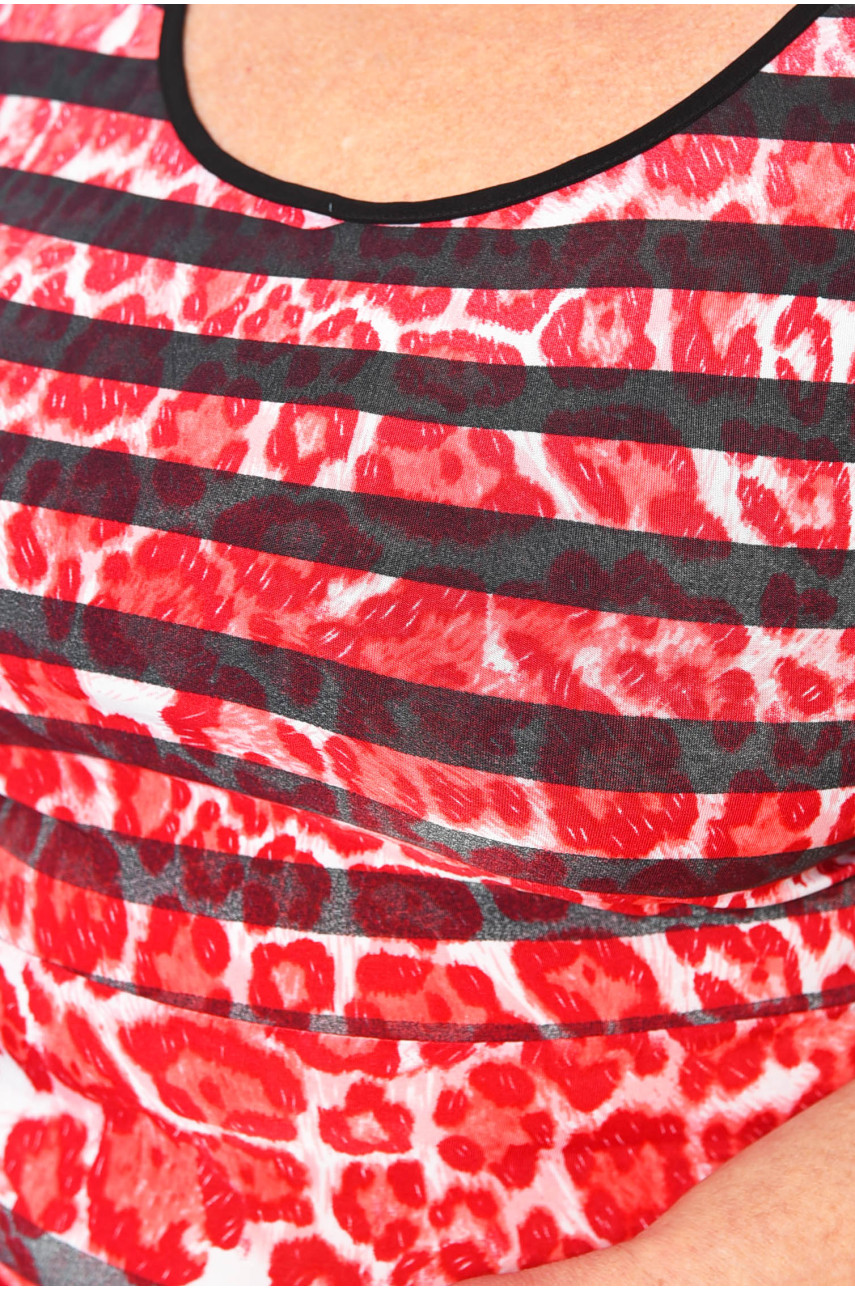 Сукня жіноча напівботальна червоного кольору 7117 199439