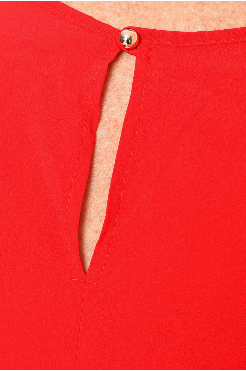 Платье женское батальное красного цвета 199459 Платье женское батальное красного цвета 199459