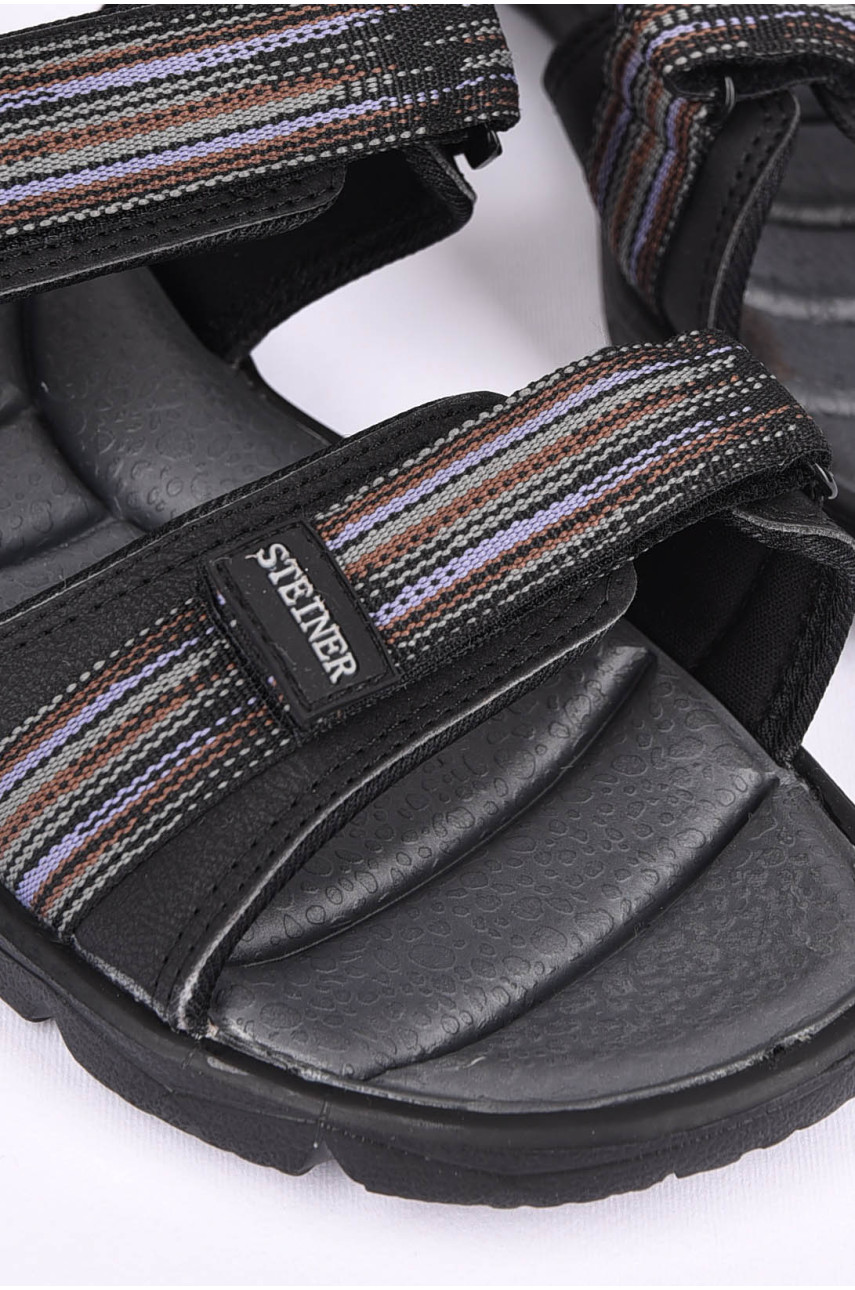 Сандалі чоловічі темно-сірого кольору 3805 199472