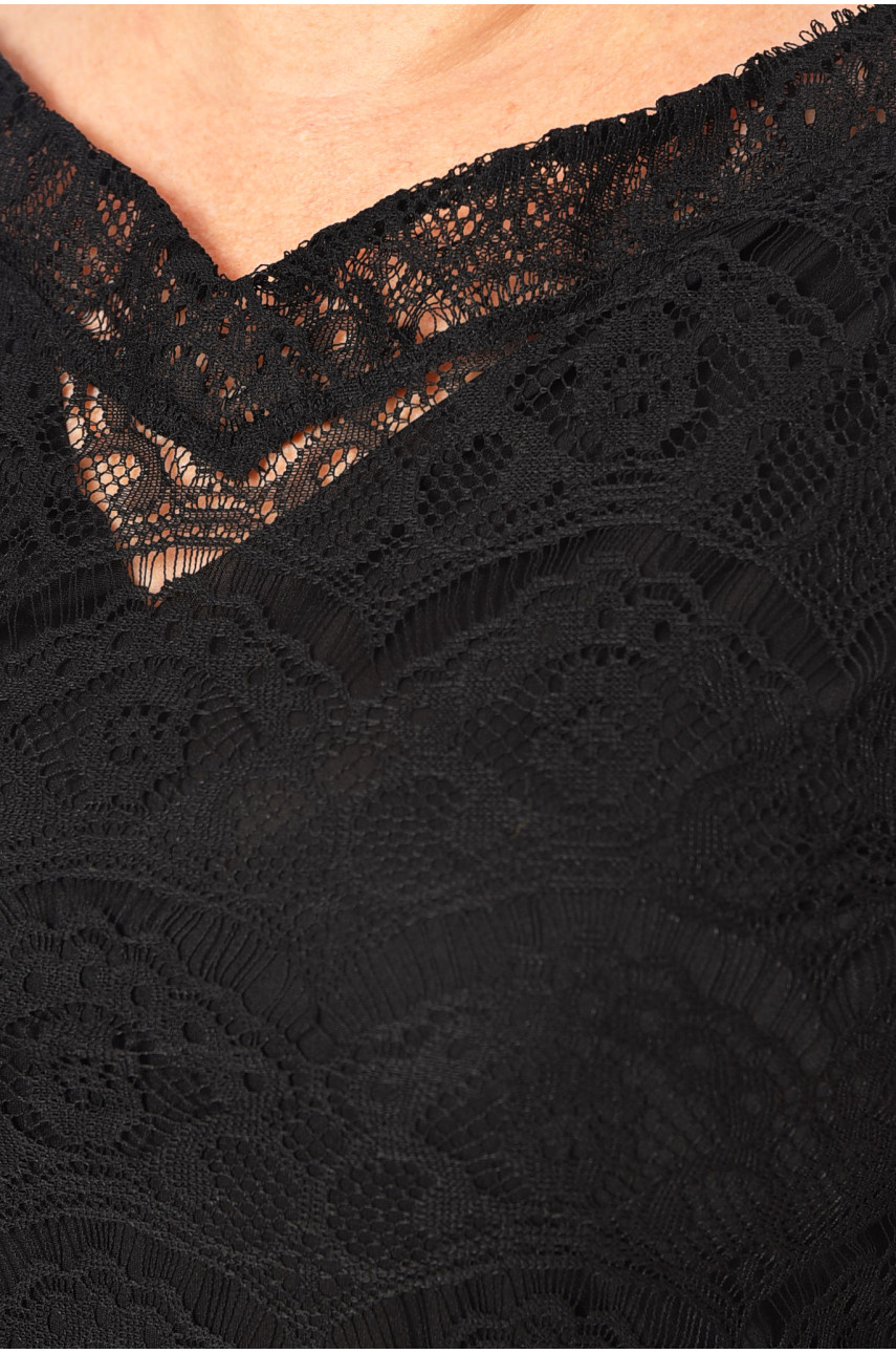 Сукня жіноча напівботальна чорного кольору 199478