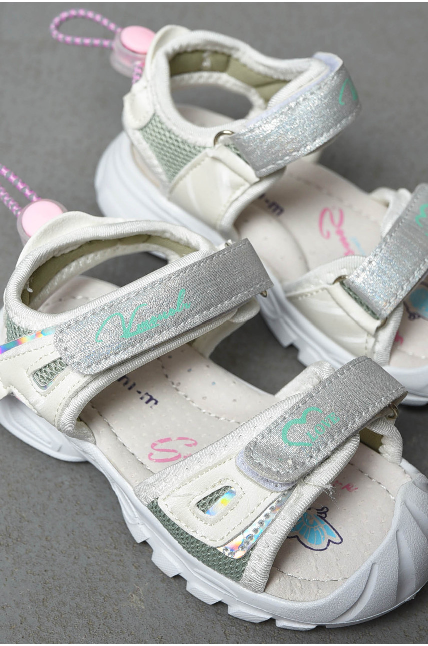 Босоножки детские для девочки белого цвета С-Т9951-А 199487