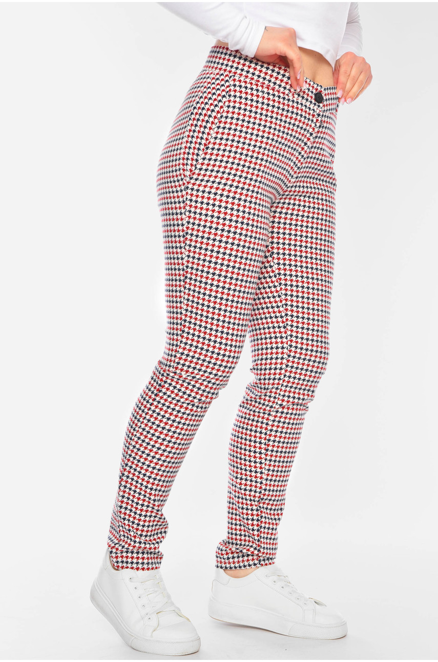 Штаны женские полуботальные белого цвета 7265 199506 Штаны женские полуботальные белого цвета 7265 199506