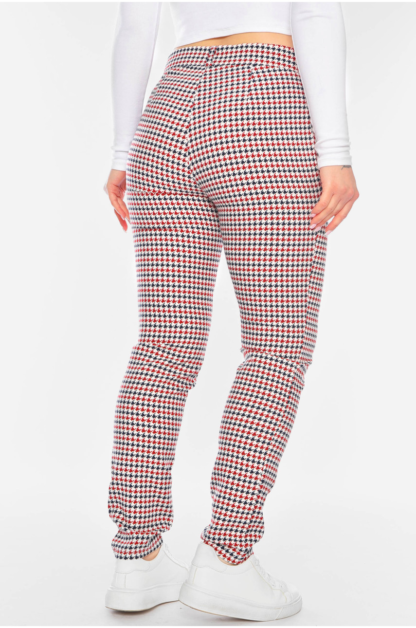 Штаны женские полуботальные белого цвета 7265 199506 Штаны женские полуботальные белого цвета 7265 199506