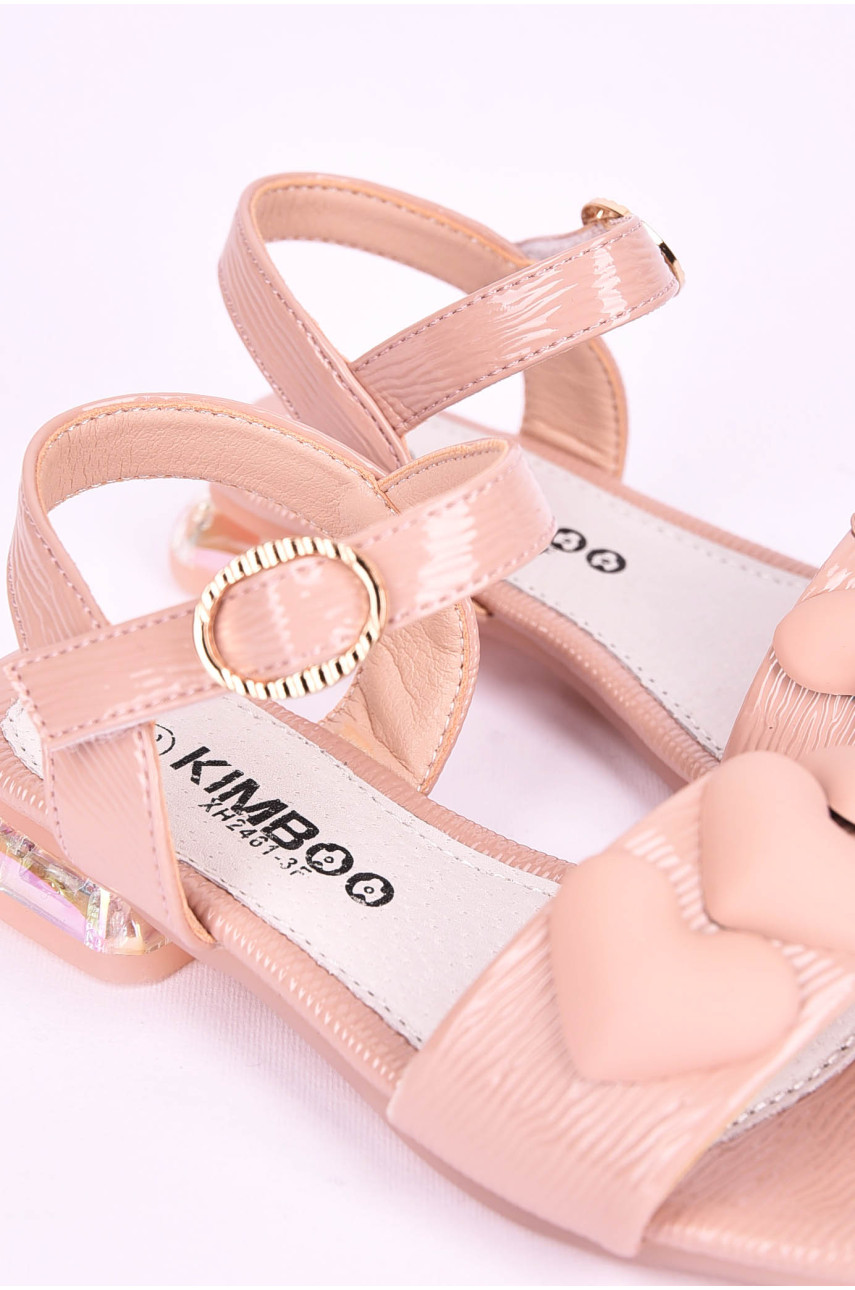 Босоножки детские для девочки светло-розового цвета XH2461-3F 199507