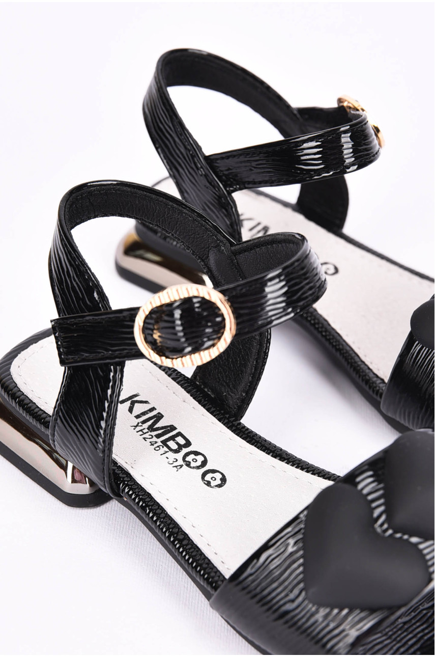 Босоножки детские для девочки черного цвета XH2461-3А 199510