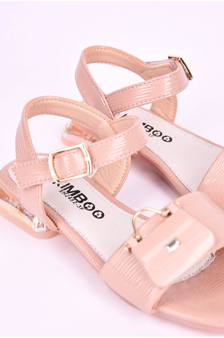 Босоножки детские для девочки светло-розового цвета XH2462-3F 199519