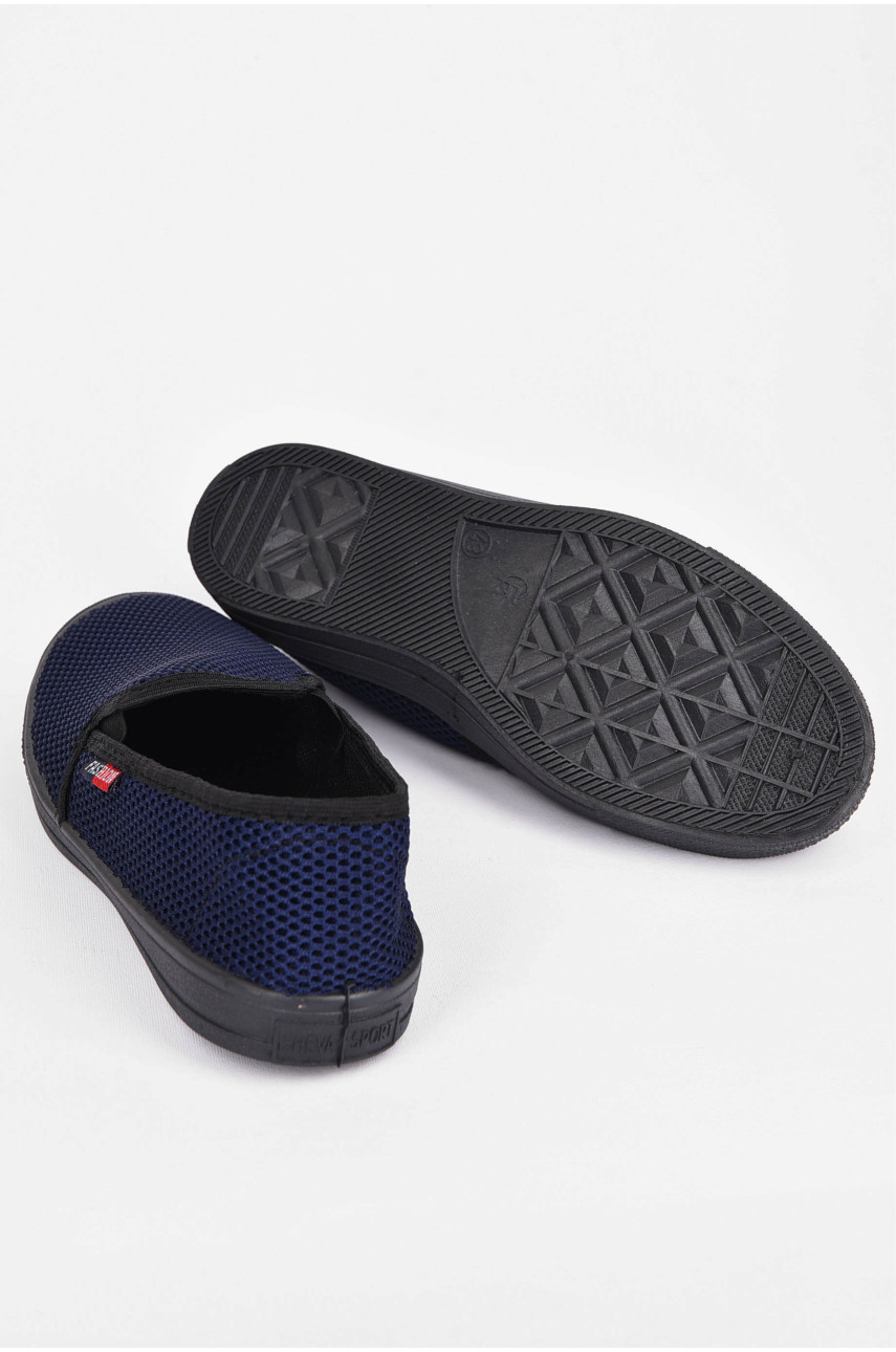 Мокасины мужские темно-синего цвета 3100 199523