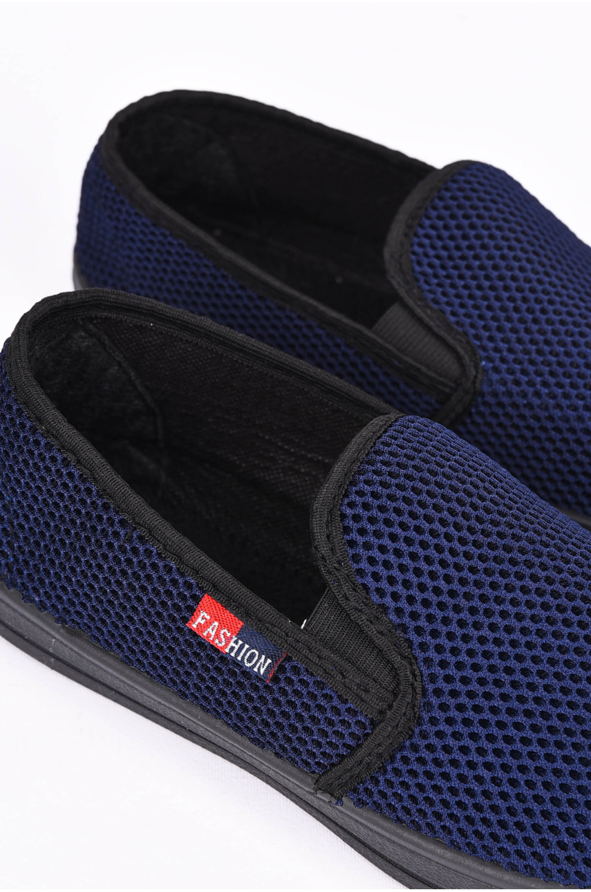 Мокасины мужские темно-синего цвета 3100 199523