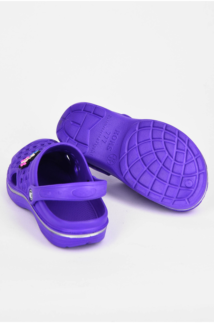 Крокси дитячі фіолетового кольору 777 199524
