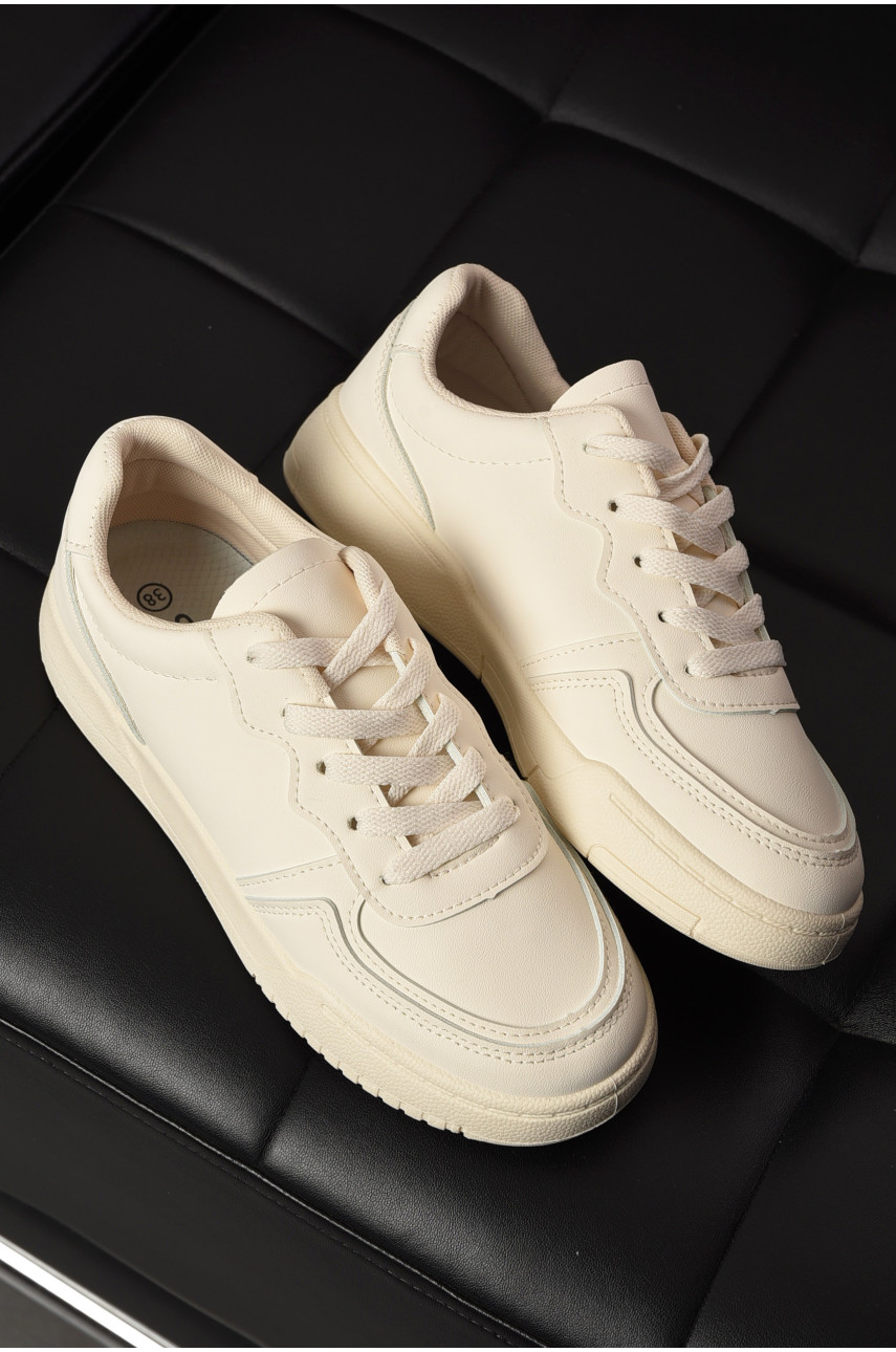 Кросівки жіночі молочного кольору АD50-3 199543