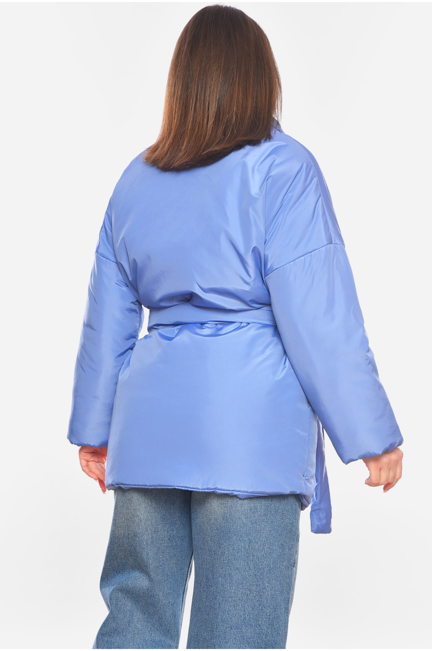 Куртка жіноча демісезонна бузкового кольору 576 199584 Куртка жіноча демісезонна бузкового кольору 576 199584