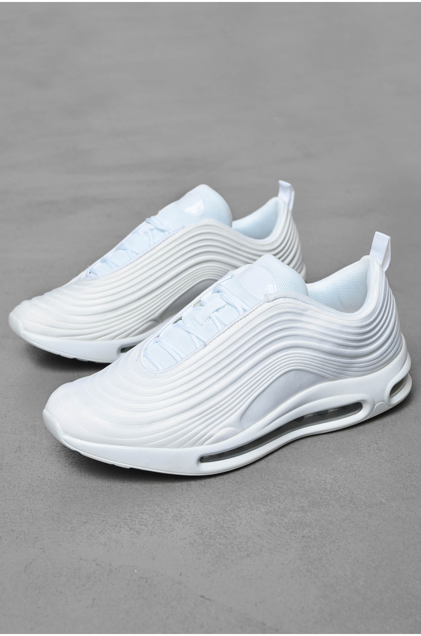 Кросівки чоловічі молочного кольору на шнурівці н098 199598 Кросівки чоловічі молочного кольору на шнурівці н098 199598