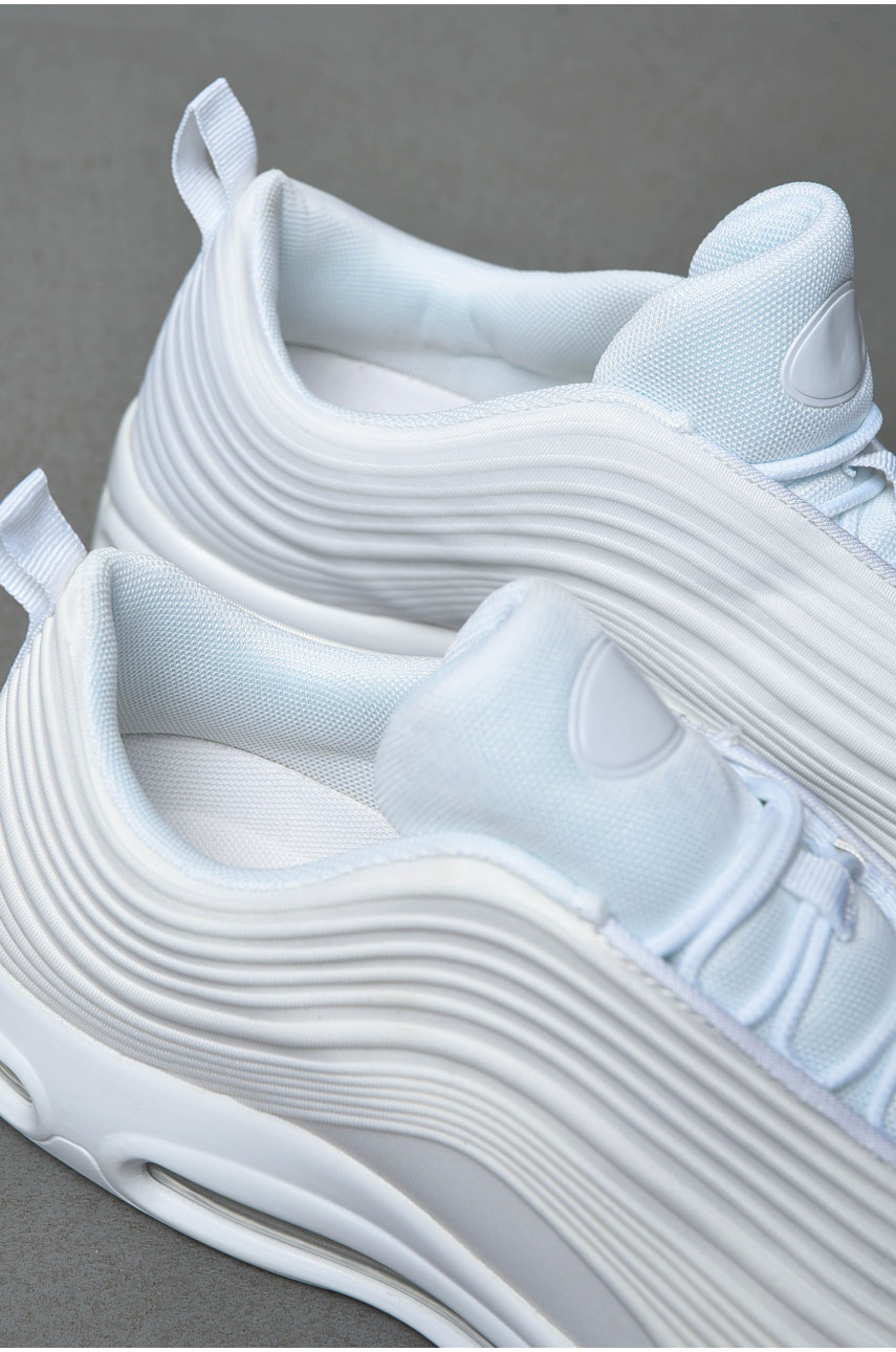 Кросівки чоловічі молочного кольору на шнурівці н098 199598 Кросівки чоловічі молочного кольору на шнурівці н098 199598