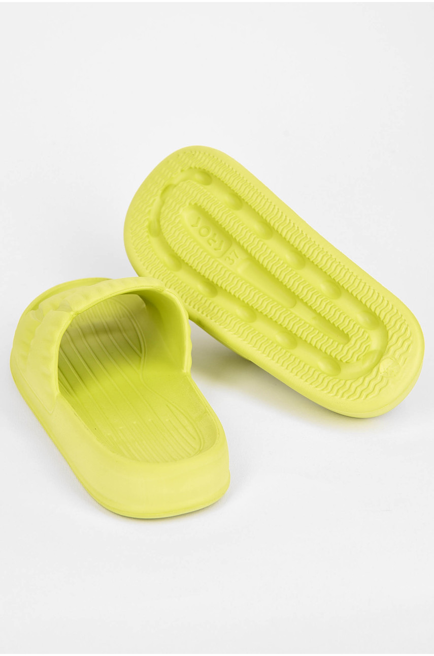Шльопанці піна жіночі лайма кольору Уцінка С-95 199599 Шльопанці піна жіночі лайма кольору Уцінка С-95 199599