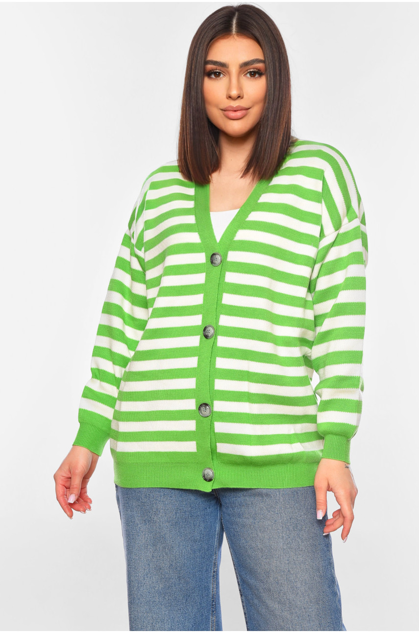 Кардиган женский зеленого цвета 0026 199617