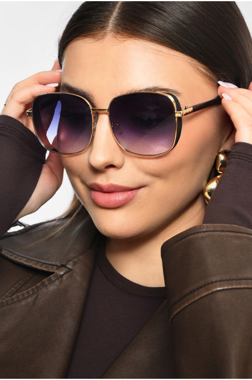 Окуляри жіночі золотистого кольору 199637 Окуляри жіночі золотистого кольору 199637