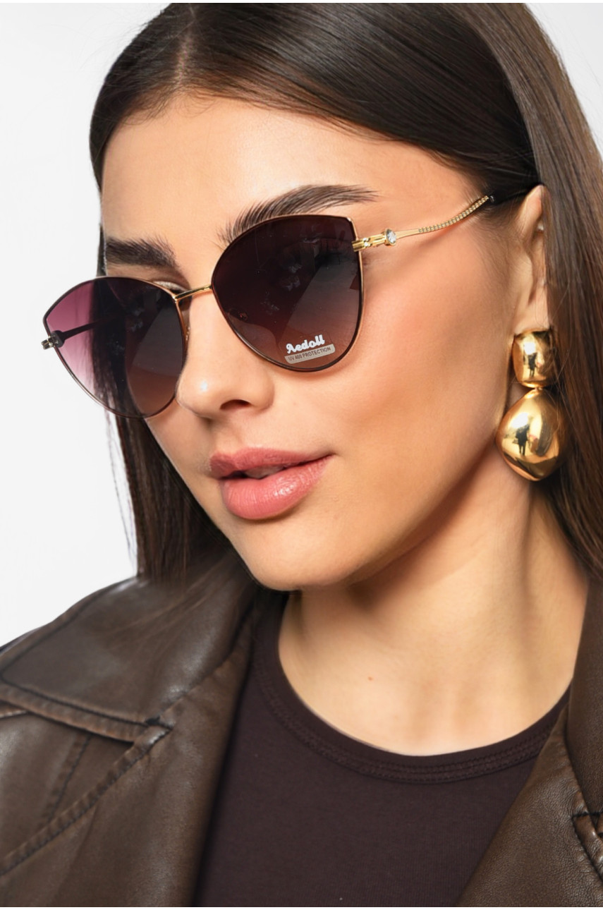 Очки женские золотистого цвета 199640