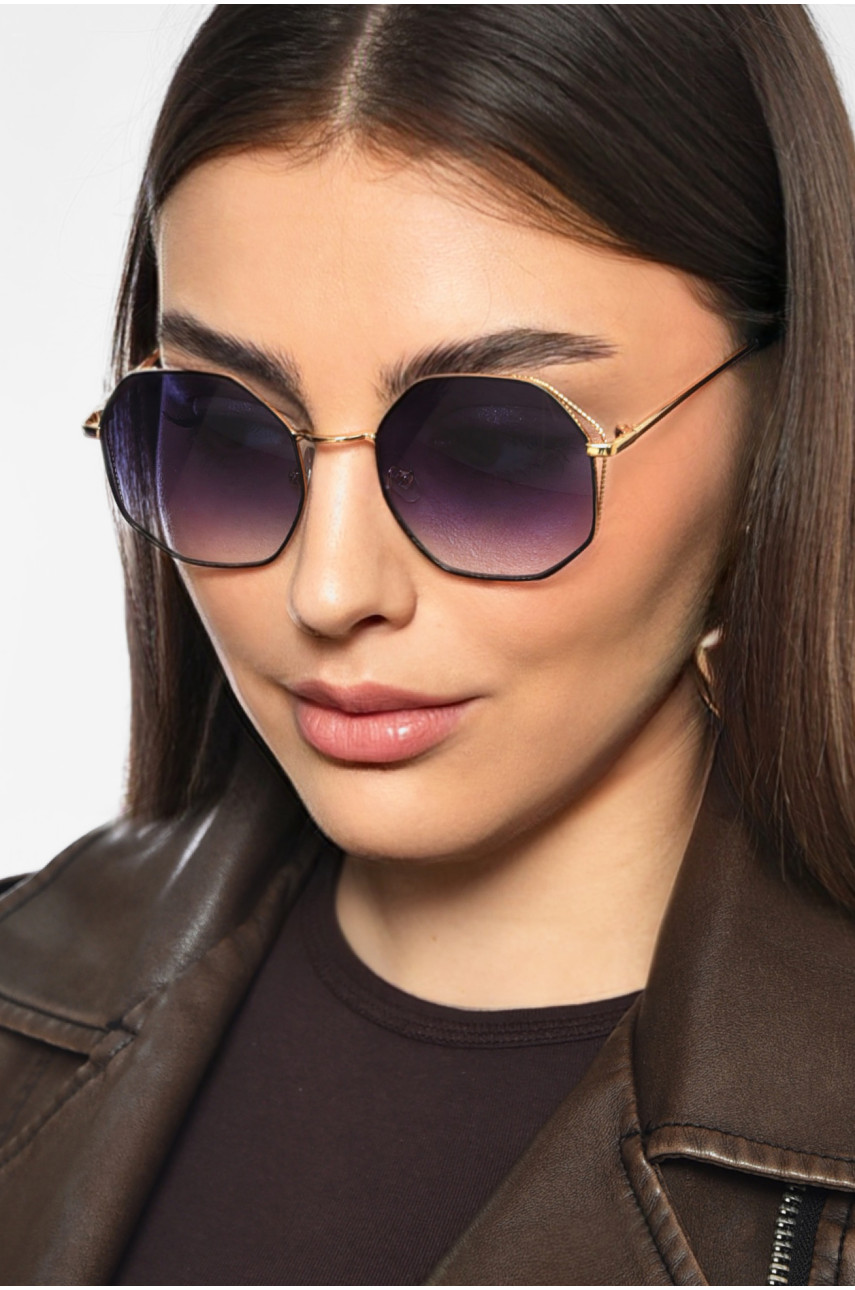 Окуляри жіночі золотистого кольору 199645 Окуляри жіночі золотистого кольору 199645