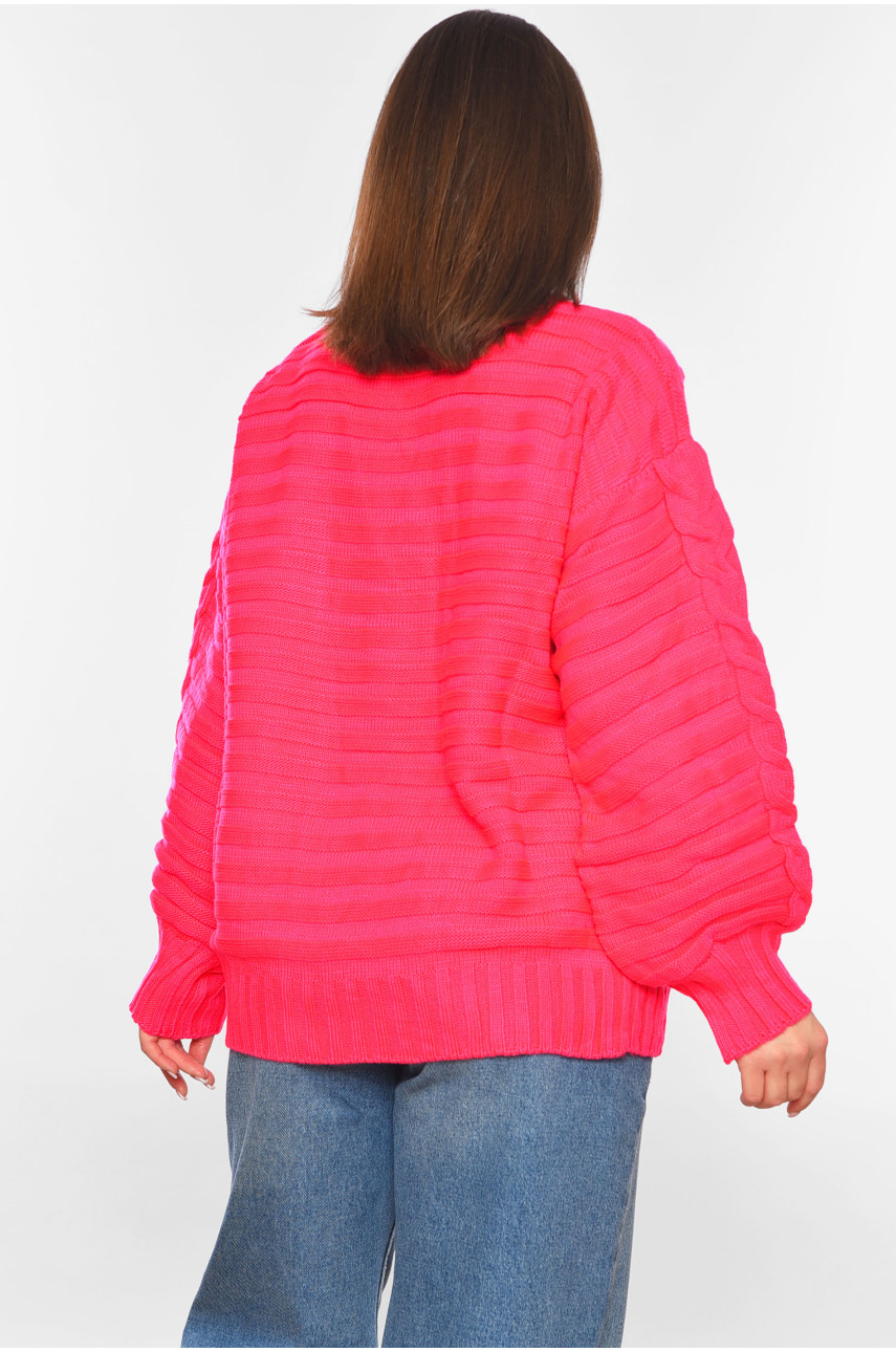 Кардиган женский однотонный розового цвета 1199 199649