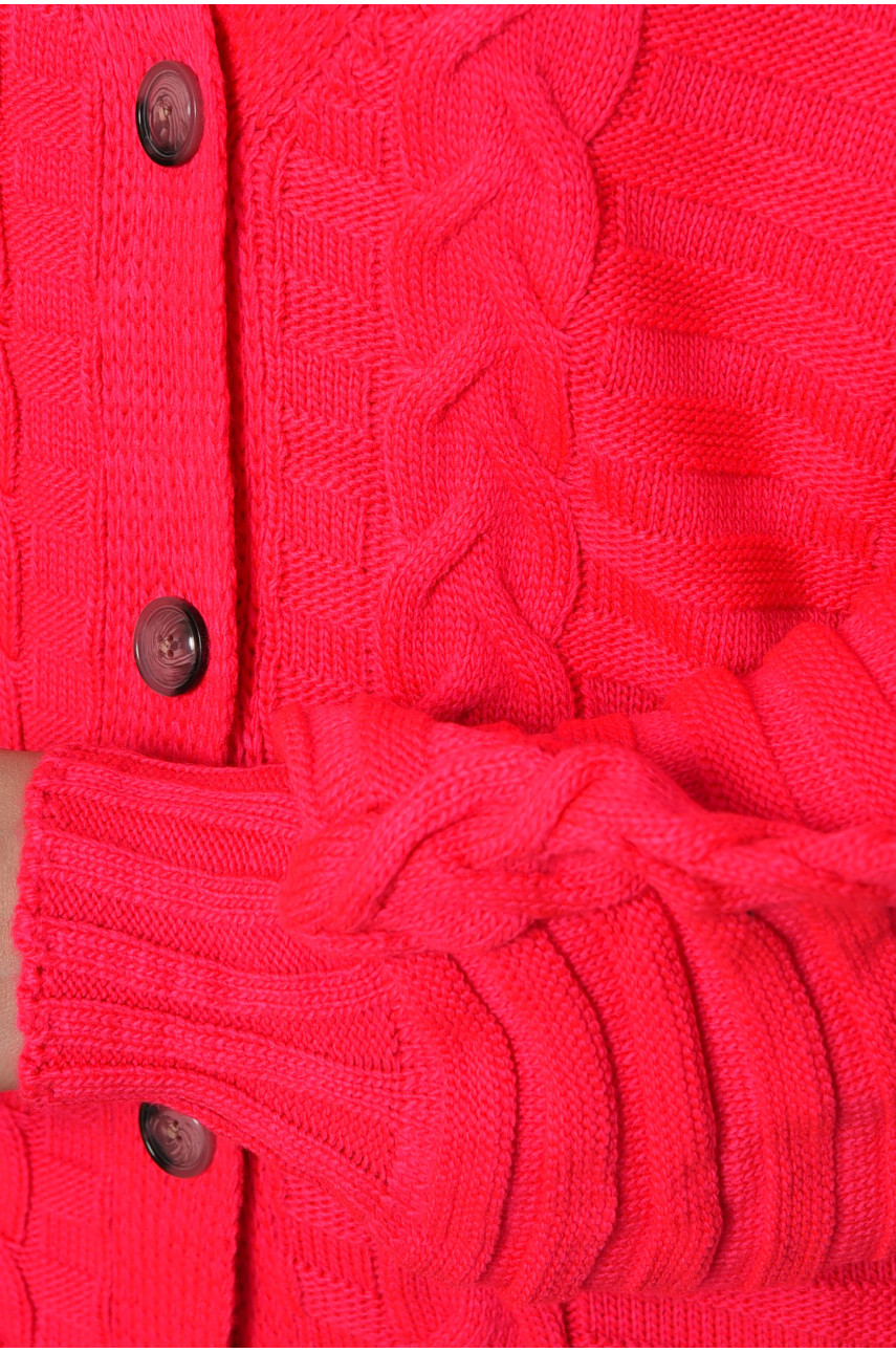 Кардиган женский однотонный розового цвета 1199 199649