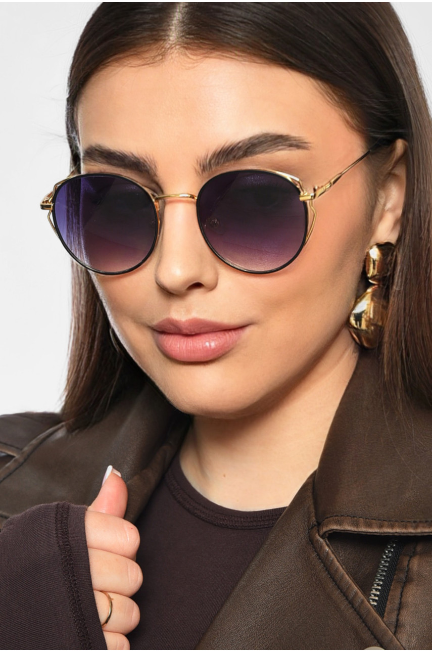 Очки женские золотистого цвета 199658