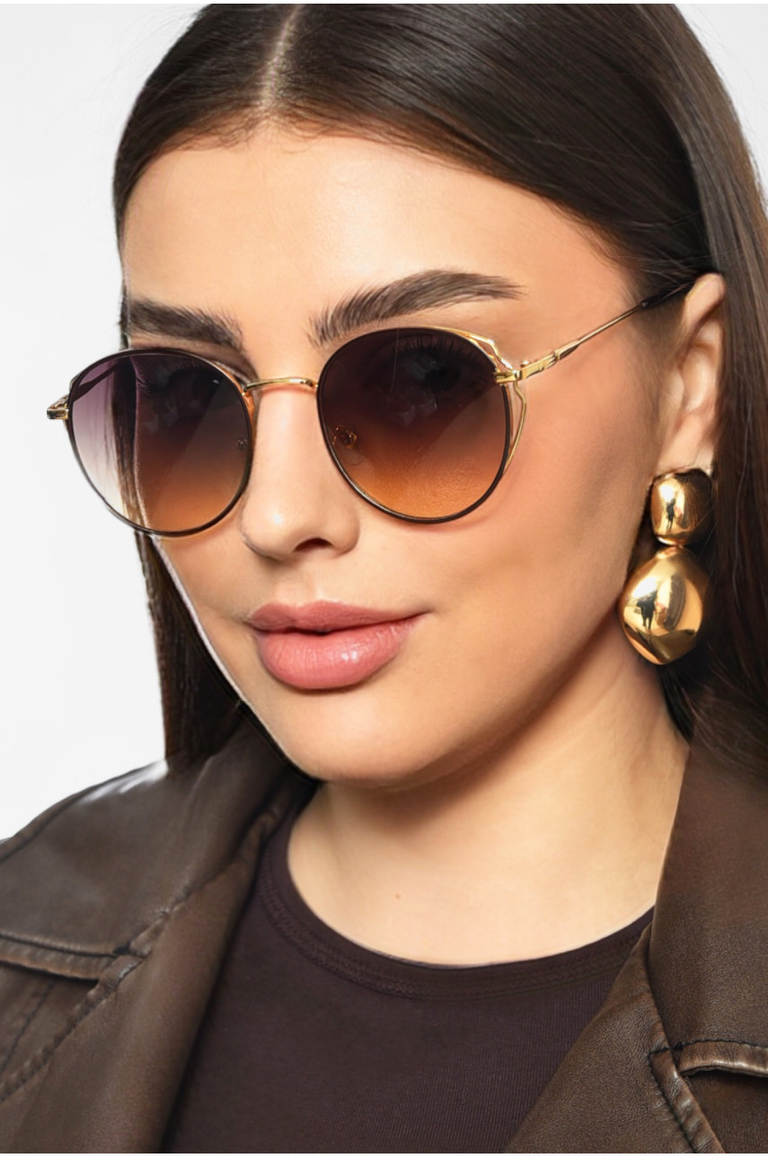 Очки женские золотистого цвета 199659