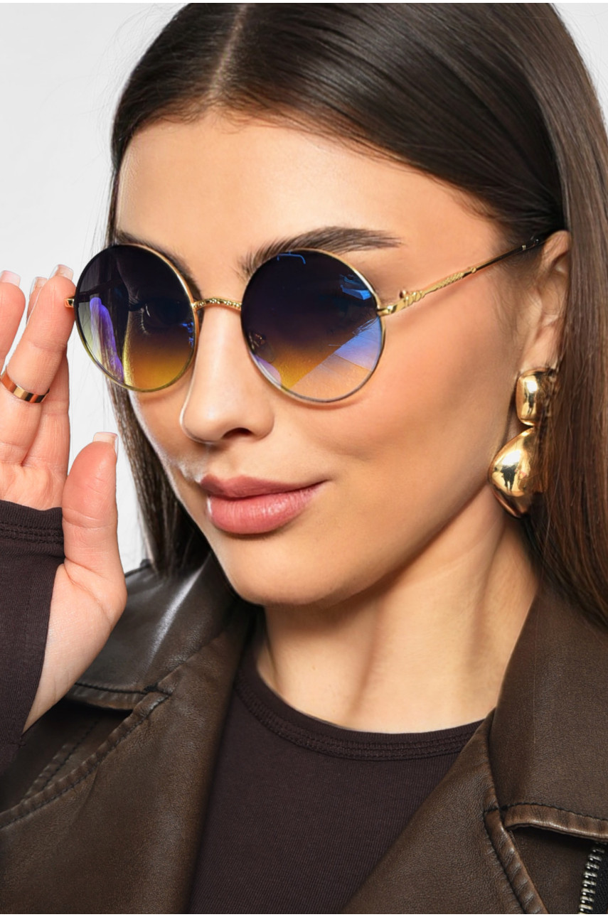 Очки женские золотистого цвета 199661