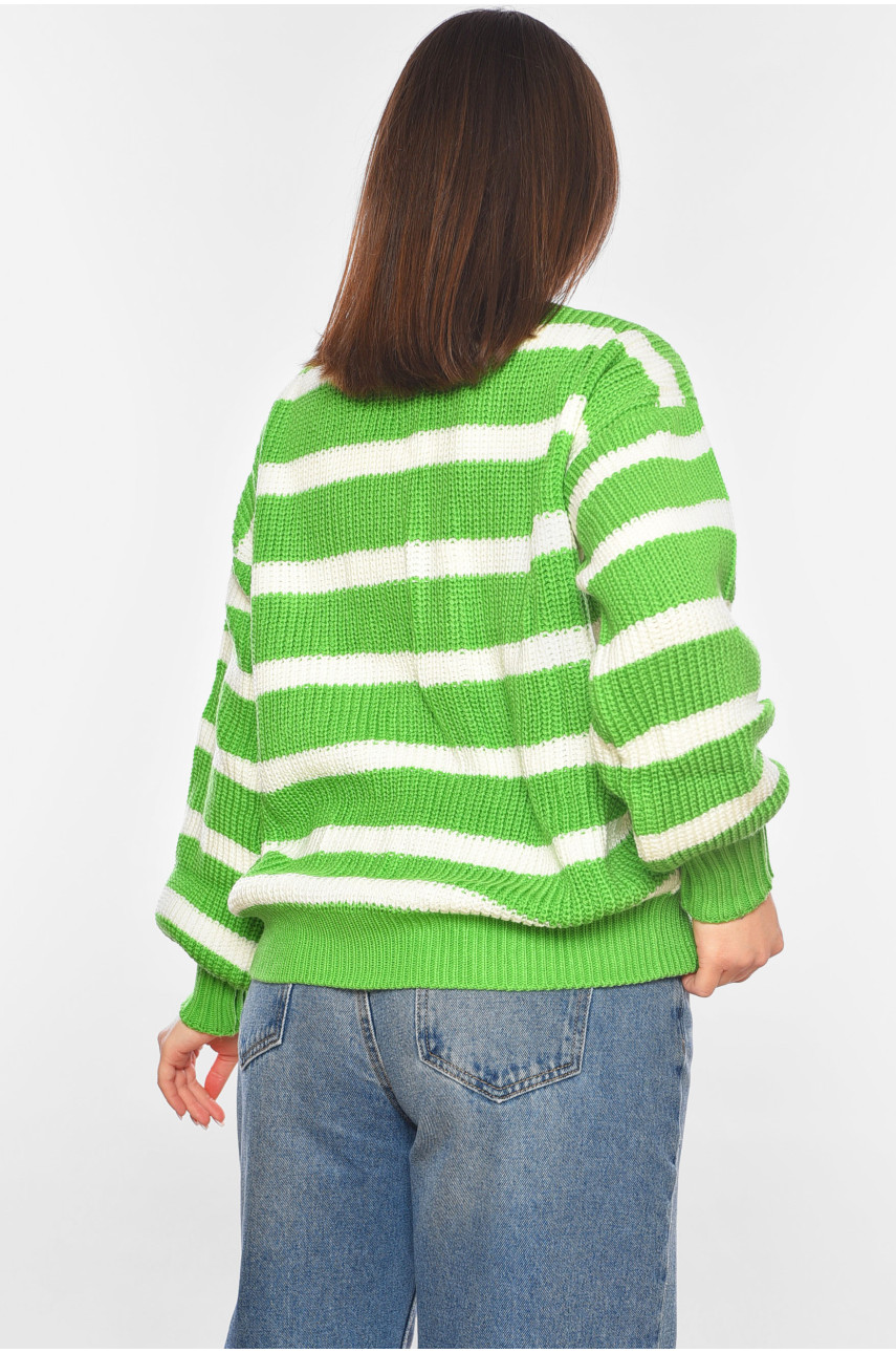 Кардиган женский зеленого цвета с принтом 1206 199695