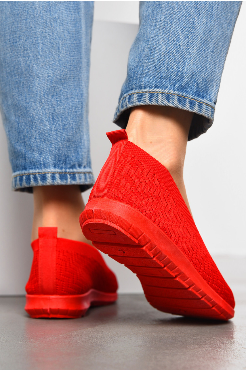 Мокасины женские красного цвета W26 199723