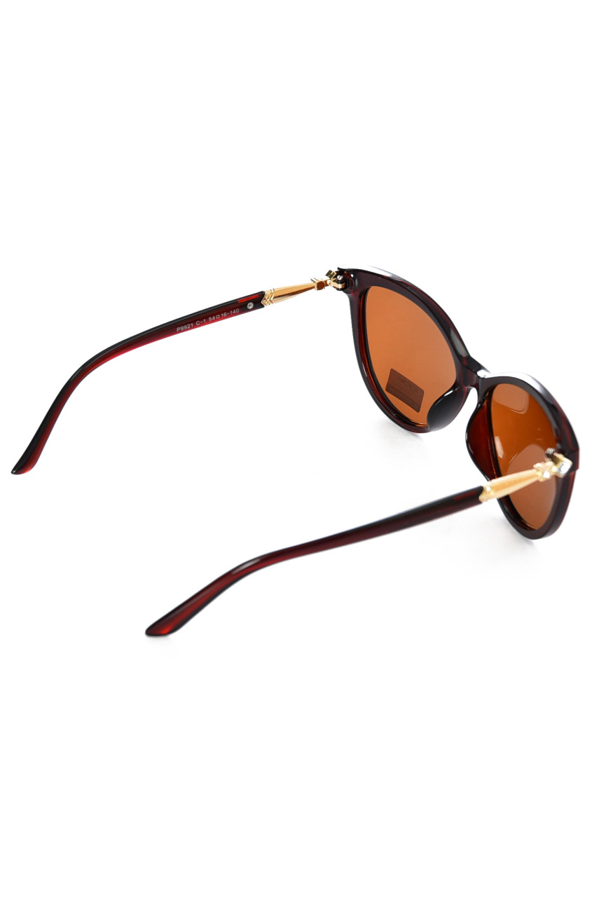 Окуляри жіночі коричневого кольору 199740 Окуляри жіночі коричневого кольору 199740