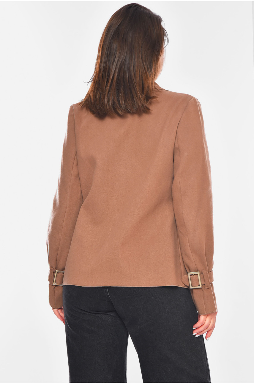 Кардиган женский однотонный коричневого цвета 846 199776 Кардиган женский однотонный коричневого цвета 846 199776