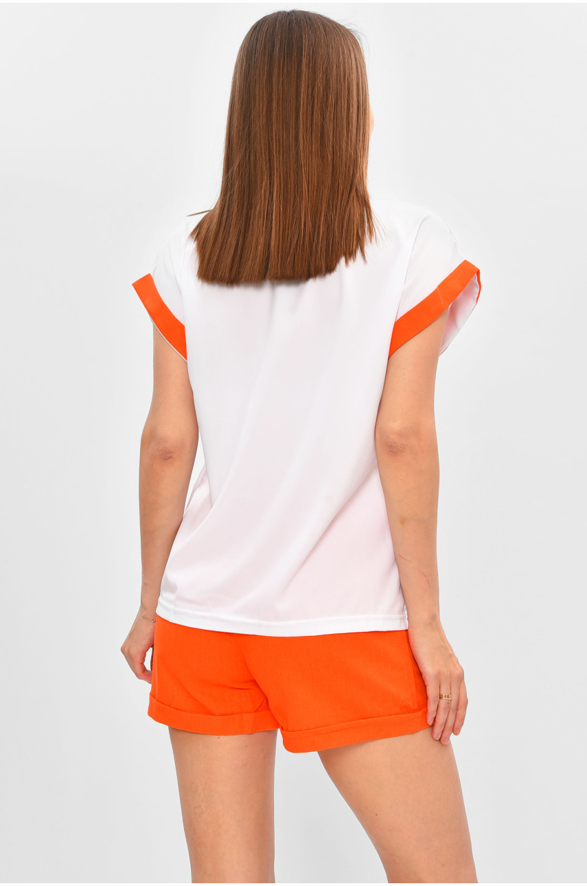 Костюм жіночий оранжевого кольору 314 199795