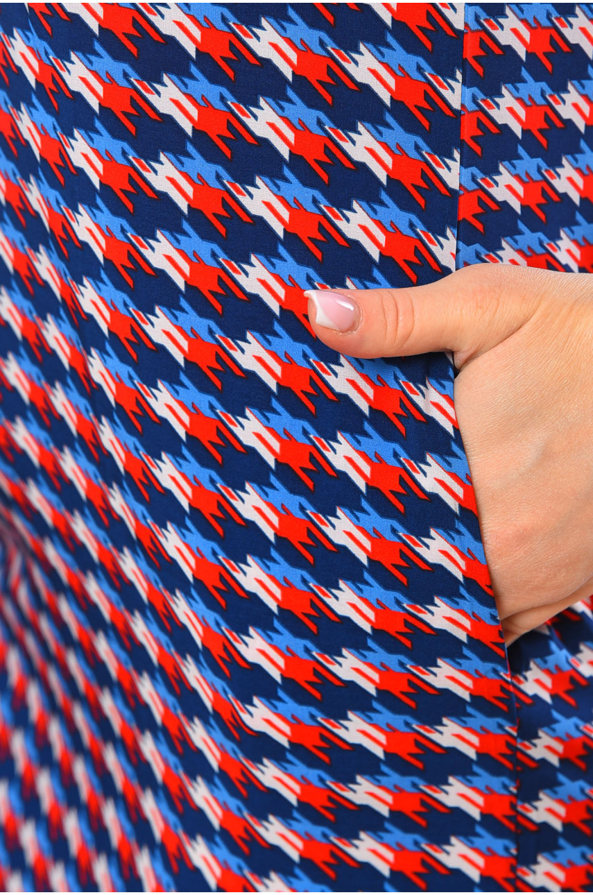 Сукня жіноча червоного кольору з принтом 220 199798