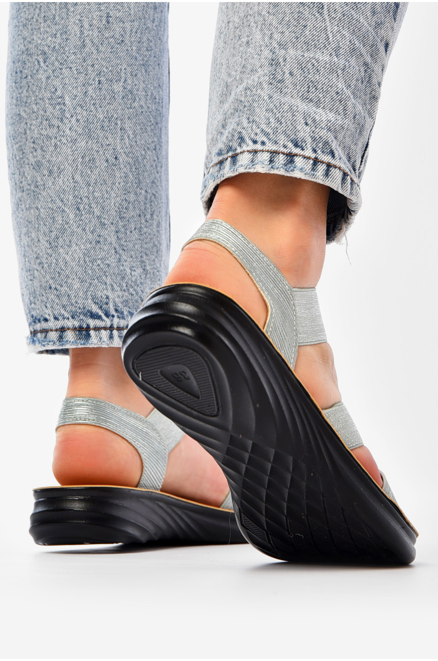 Босоножки женские светло-голубого цвета 703-2 199816