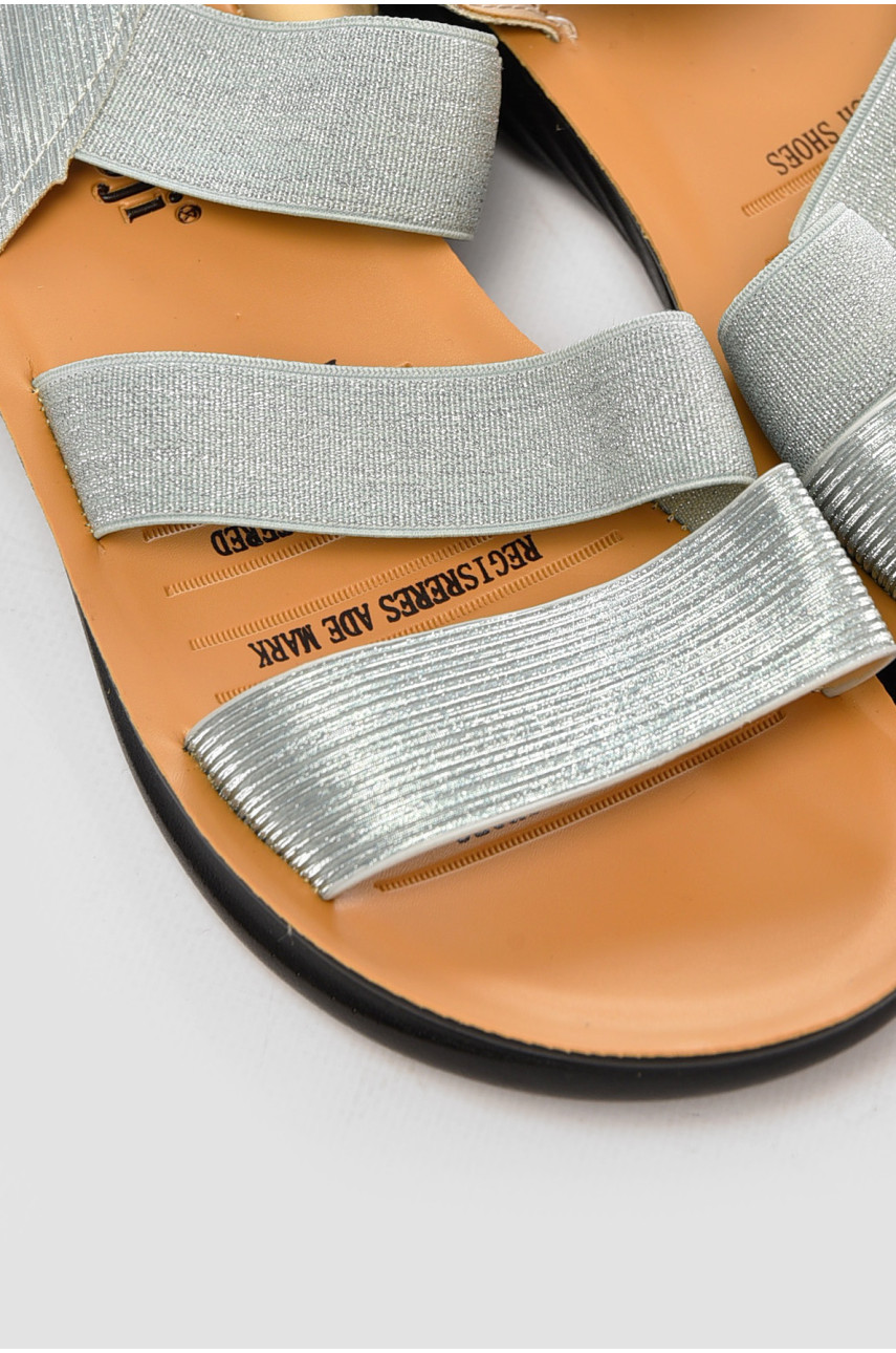 Босоножки женские светло-голубого цвета 703-2 199816