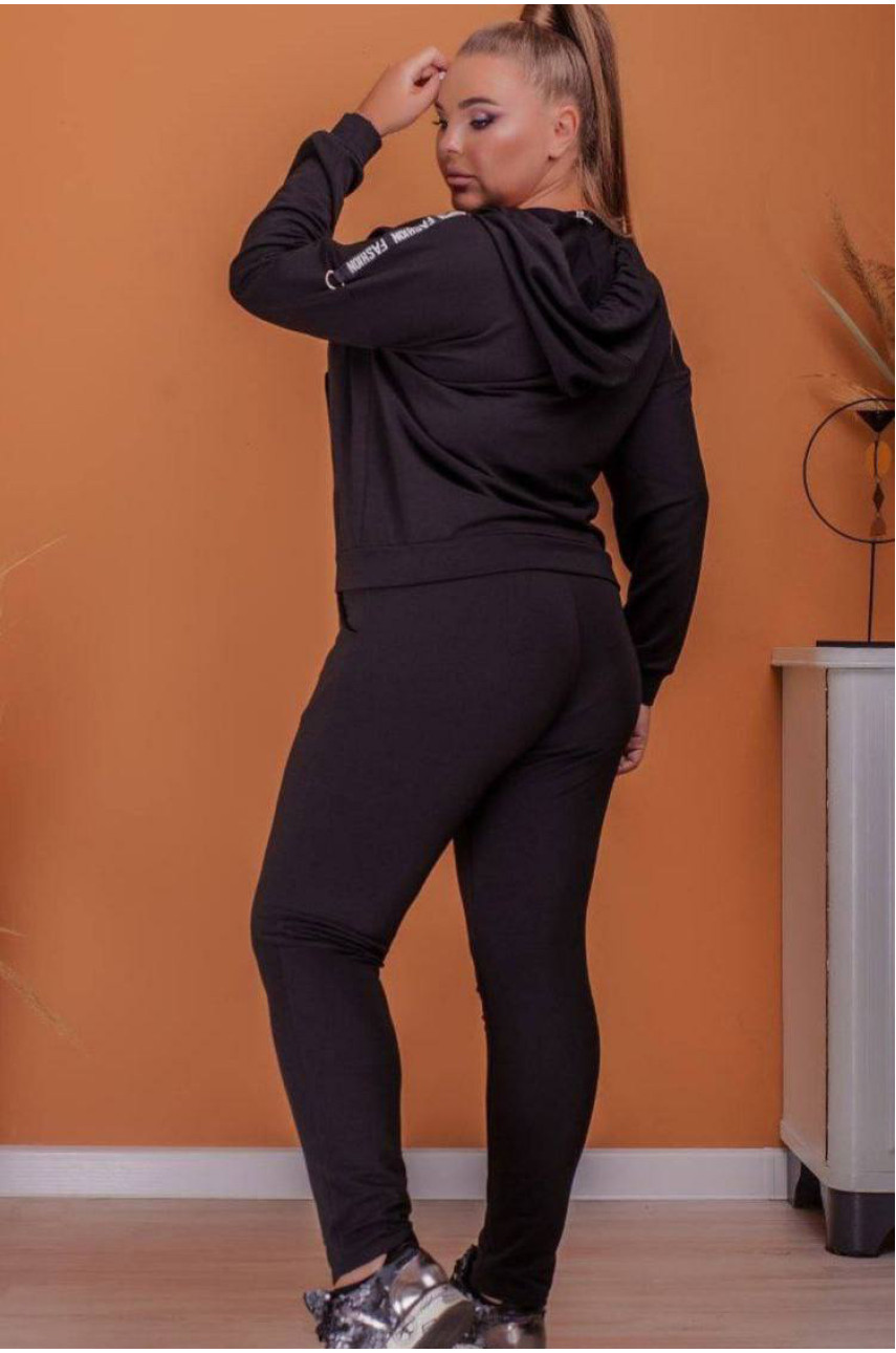 Спортивний костюм жіночий чорного кольору 8393 199866