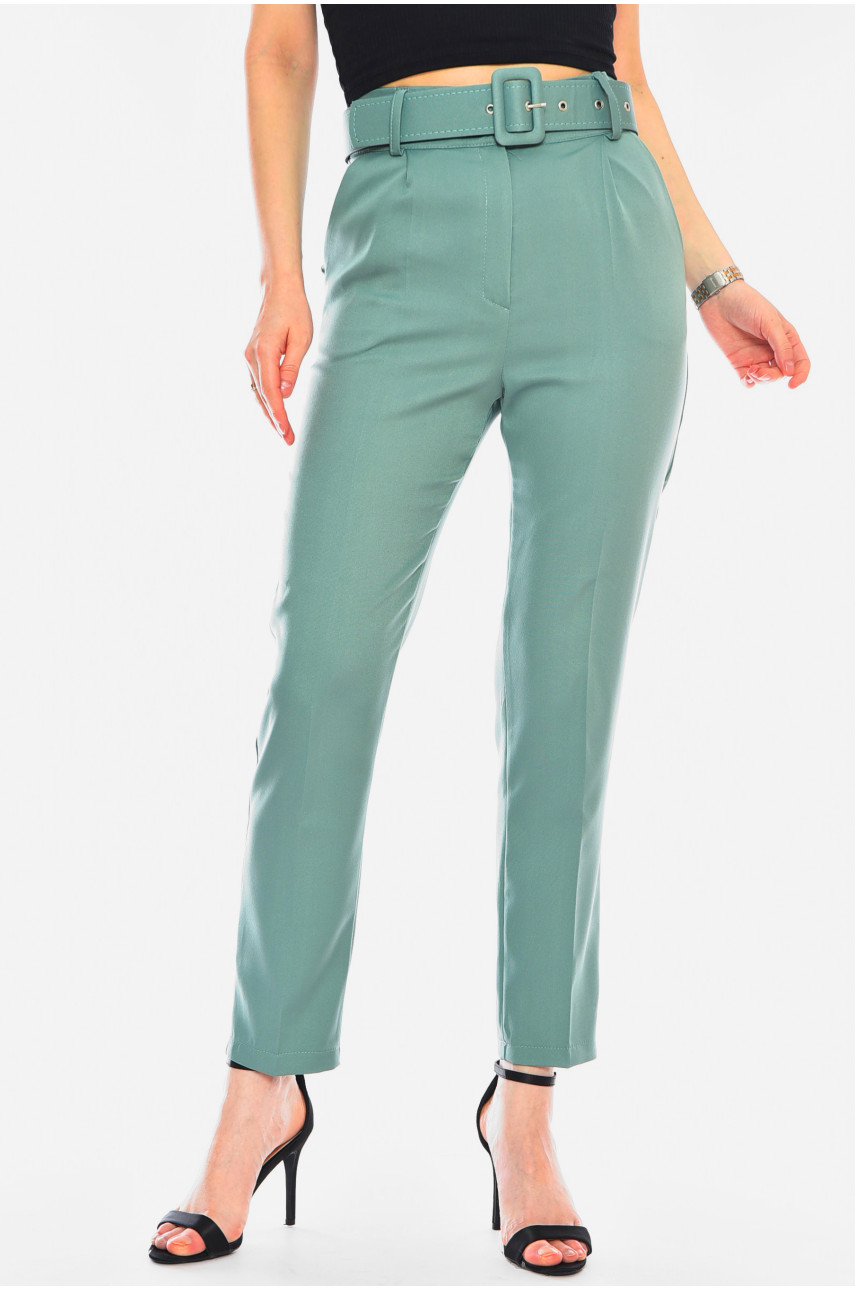 Брюки жіночі класичні м'ятного кольору 2255 199886