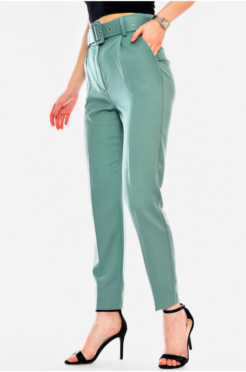 Брюки жіночі класичні м'ятного кольору 2255 199886