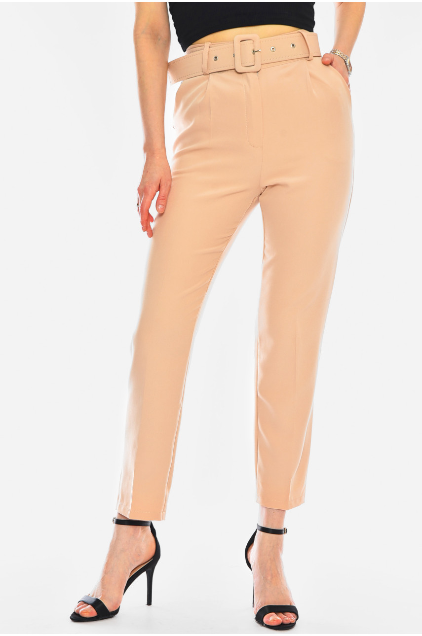 Брюки жіночі класичні бежевого кольору 2255 199888