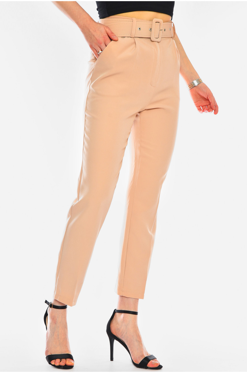 Брюки жіночі класичні бежевого кольору 2255 199888