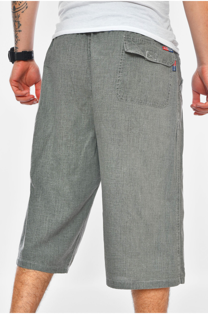 Бриджі чоловічі  напівбатальні сірого кольору 199891