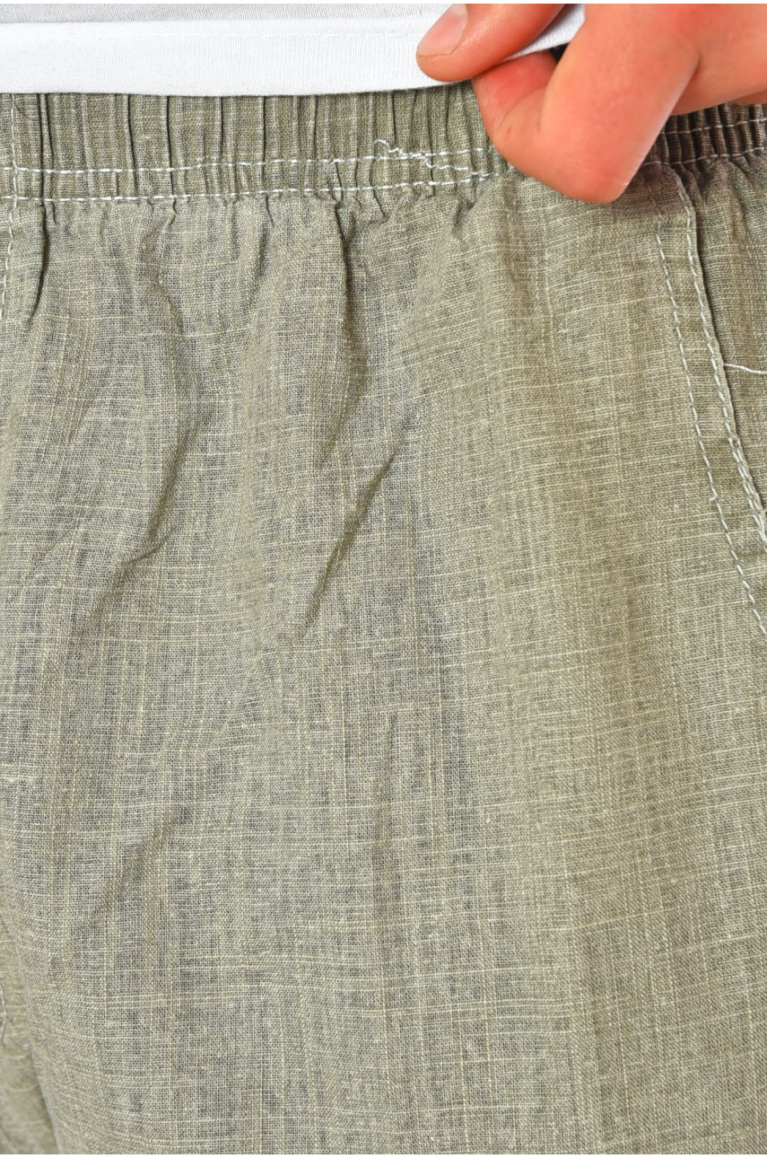 Бриджи мужские полубатальные серого цвета 199892 Бриджи мужские полубатальные серого цвета 199892