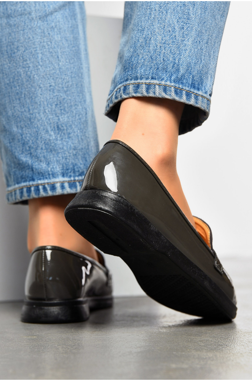 Туфлі-лофери жіночі темно-синього кольору JН2107-2 199943