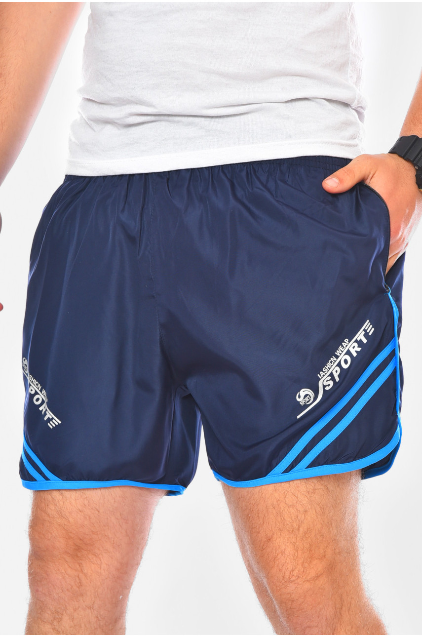 Шорти чоловічі темно-синього кольору 230 199956 Шорти чоловічі темно-синього кольору 230 199956